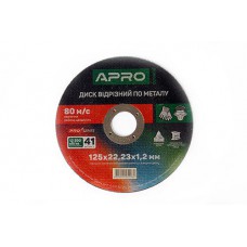 Диск відрізний по нержавіючій сталі (Ceramic) 125х1.2х22.2 мм (10 шт. в пач, ціна за шт) APRO PRO