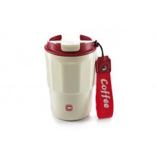 Термокружка с поилкой White/Red (400мл) СИЛА