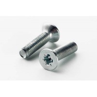 Винт метрический с потайной головкой М4*30 DIN 965 кл. пр. 4,8 цинк белый (пач 100шт) APRO