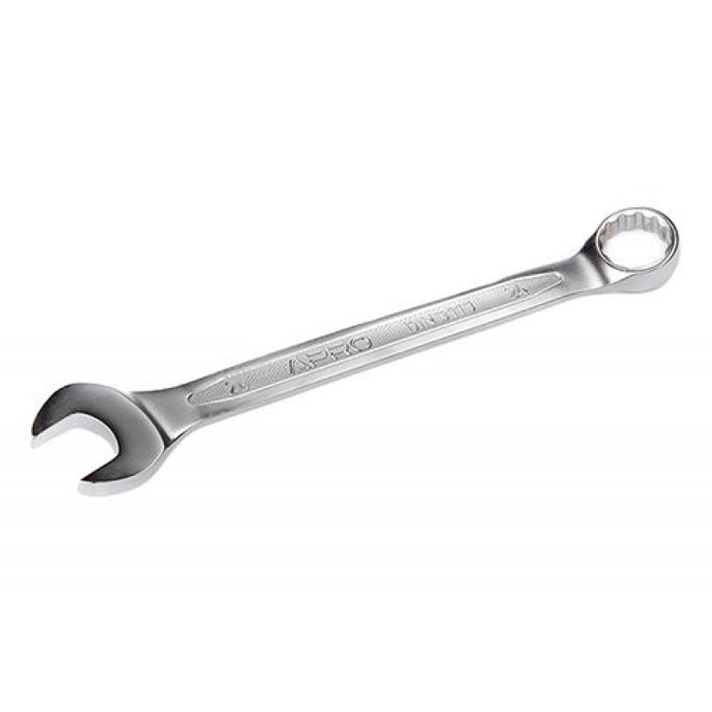 Ключ рожково-накидный CrV 24мм (холодный штамп DIN3113) APRO
