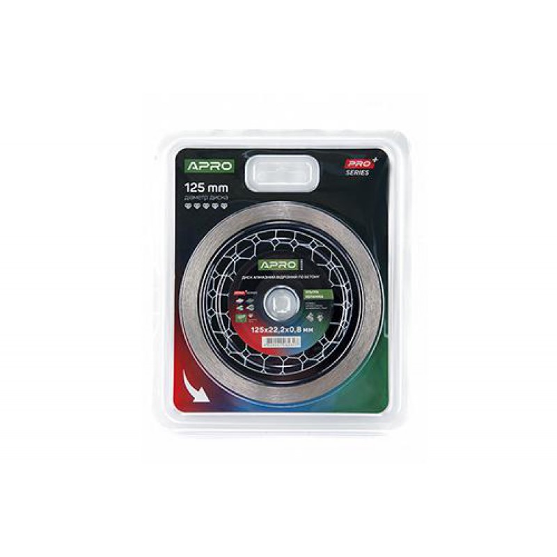 Диск алмазний по бетону Кераміка Ультра 125х0.8х22.22мм 22-24% APRO PRO