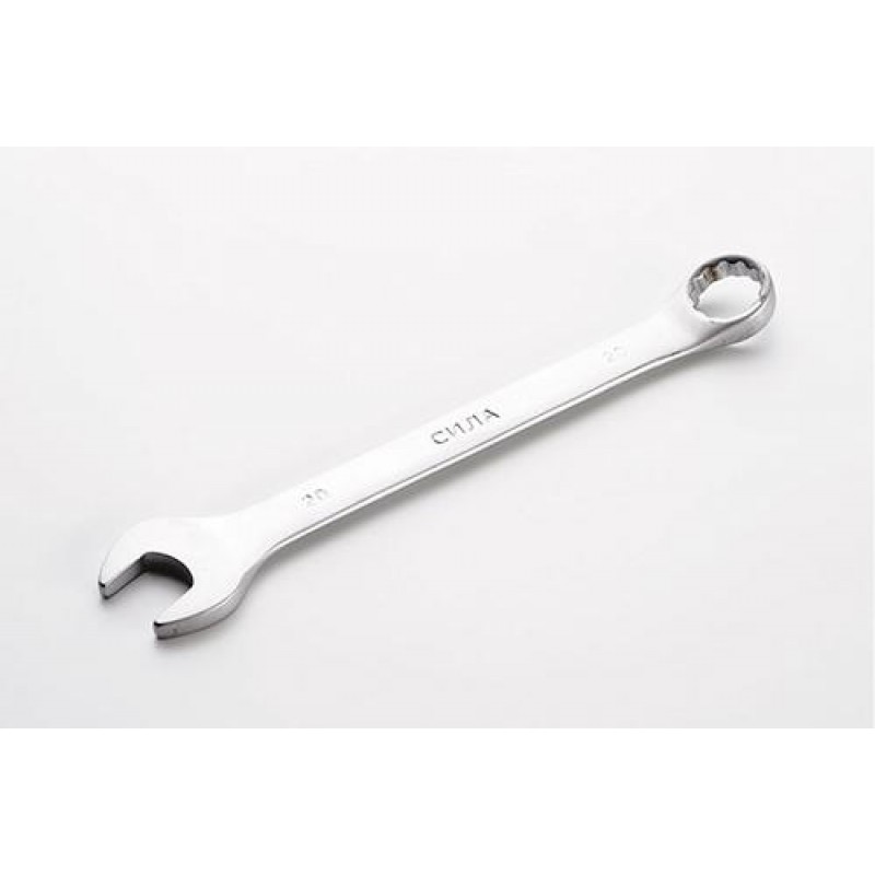 Ключ ріжково-накидний CrV 20мм СИЛА