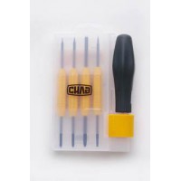 Набор отверток для точных работ (+ 8 насадок) CrV (пластиковый кейс) СИЛА