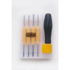 Набор отверток для точных работ (+ 8 насадок) CrV (пластиковый кейс) СИЛА