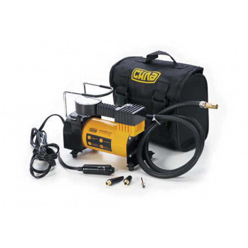 Компрессор автомобильный однопоршневой (35л/мин; 7Атм; 12А) СИЛА