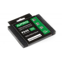 Губка шлифовальная двухсторонняя Р240 125х100х12мм APRO