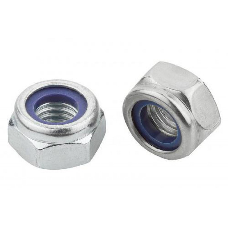 Контргайка М8 DIN 985 кл. міц. 6 цинк білий (пач 50шт) APRO