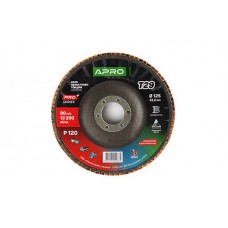 Круг лепестково-торцевой керамический Р120 конус 125х22.2мм (Т29) (КЛТ) APRO PRO