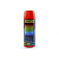 Емаль універсальна акрилова преміум RAL3020 червоний глянець 400мл UNIFIX