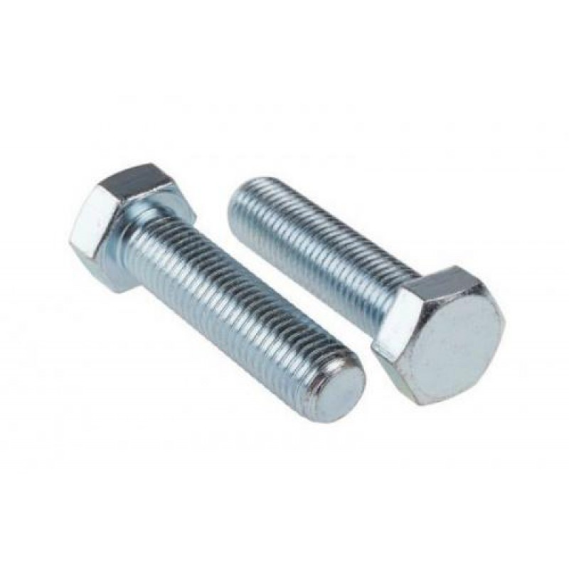 Болт з шестигранною головкою з повною різьбоюм 8*30 DIN 933 кл. міц. 5,8 цинк білий (пач 25шт) APRO