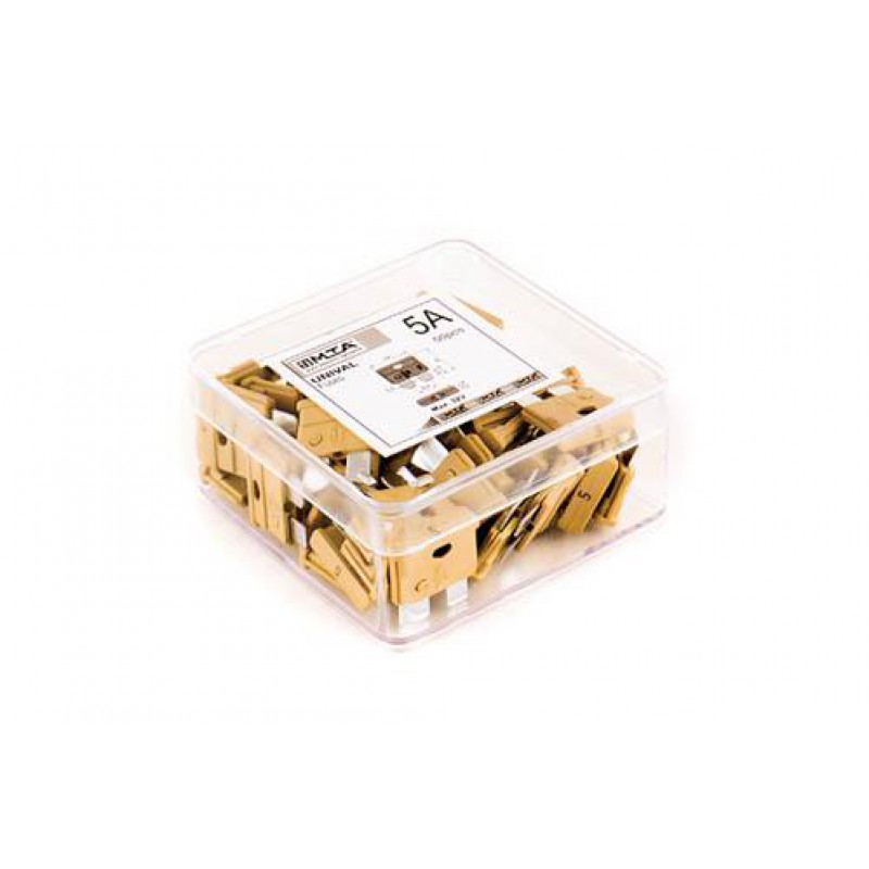 Запобіжники (плоскі євро 5А) (50шт) MTA