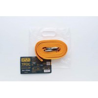 Трос буксировочный 5м*50мм 5т (крюк) (пакет) СИЛА