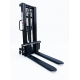 Штабелер гідравлічний GTM 1500кг, підйом-2,5м, довжина вил 1,1м, колір - чорний