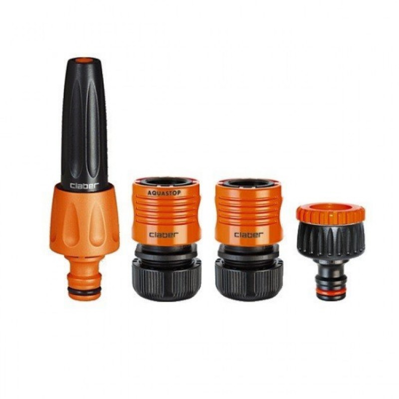 Распылитель струйный, 2 коннектора 1/2" аквастоп, адаптер коннектора 1/2-3/4"
