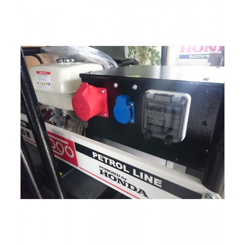 Апарат дугового зварювання з генераторною установкою FH9220W 3ф-7,8кВА/1ф-4,0кВт, звар.стр-220А, двиг.Honda-GX390, бак 6,2л