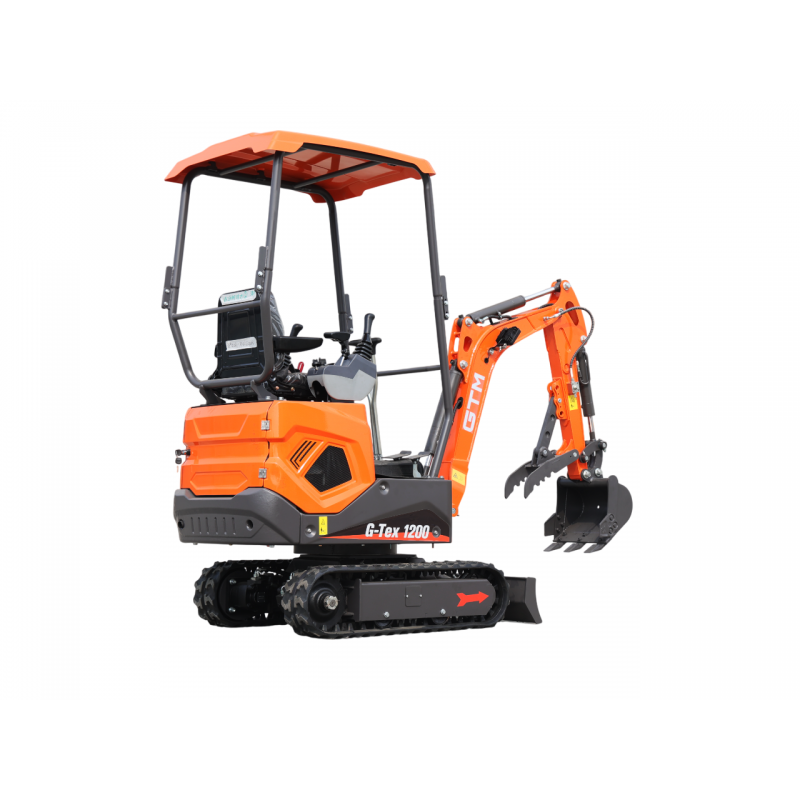 Мініекскаватор гусеничний 1200кг/1,76м гл.копання/дизель 10,2к.с GTM