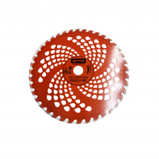 Диск для мотокоси на 40 зубів GTM з твердосплавними напайками 255мм для скошування бур`янів