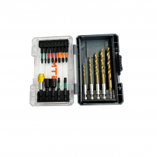 Набор бит ударных и сверл 18 ед. GTM держатель бит, шестигр. биты