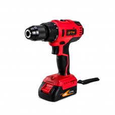 Дрель-шуруповерт акум. GTM DSI18/60BL с ударом, 18В, 60Нм, 2шв +акум.2Ач-2шт, зарядное устройство