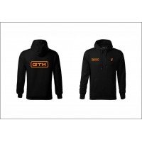 Кофта худі р.XXL, чорна з логотипом GTM
