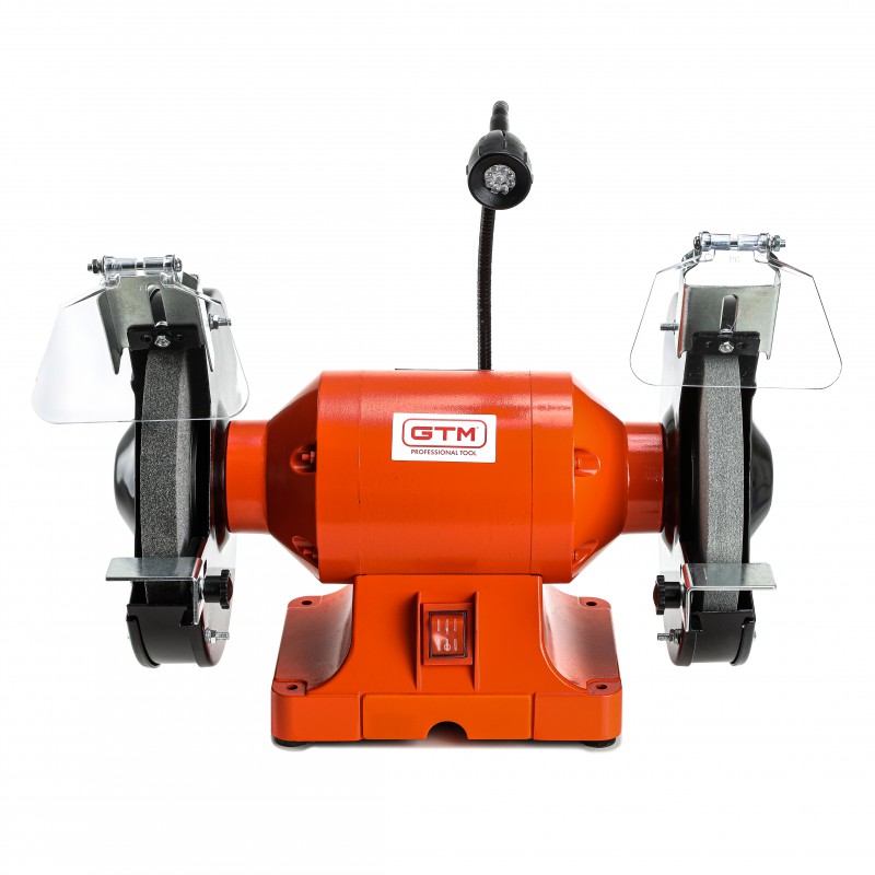 Точило 200мм 400Вт 230В с подсветкой GTM MD3220AL-1 200*20*16