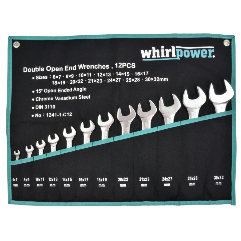Набір ключів рожк. Whirlpower 6-32мм 12од. чохол