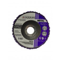 Круг зачистный 125*22 пористый фиолетовый жесткий (для снятия краски) VULKAN