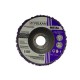 Круг зачистный 125*22 пористый фиолетовый жесткий (для снятия краски) VULKAN