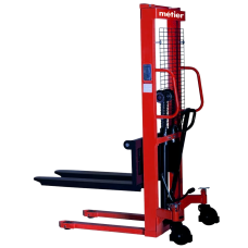 Штабелер гідравлічний Metier 2000кг/1,6м, довжина вил 1,1м, колір - червоний