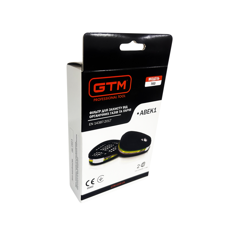 Фільтр GTM 703-ABEK1 (орган.та неорг. пари, кислі гази, аміак)