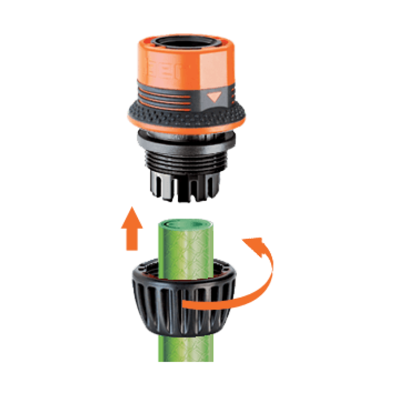 Коннектор 1/2"-3/4" для поливочного шланга Ergogrip ок.
