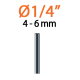 Ниппель 6мм для капельной трубки 1/4" 10шт.