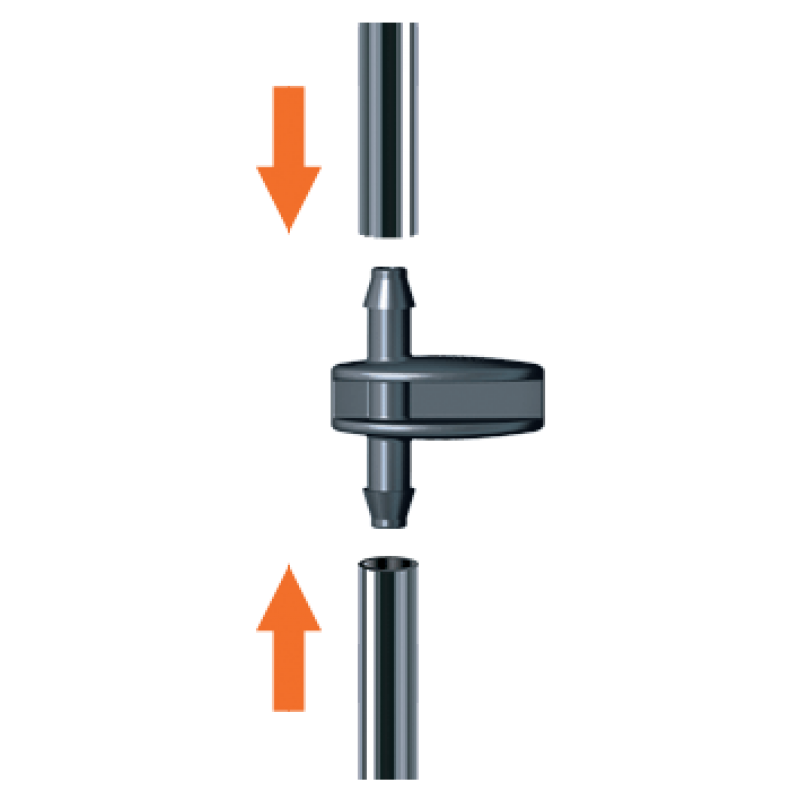 Ниппель 6мм для капельной трубки 1/4" 10шт.