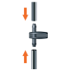 Ниппель 6мм для капельной трубки 1/4" 10шт.
