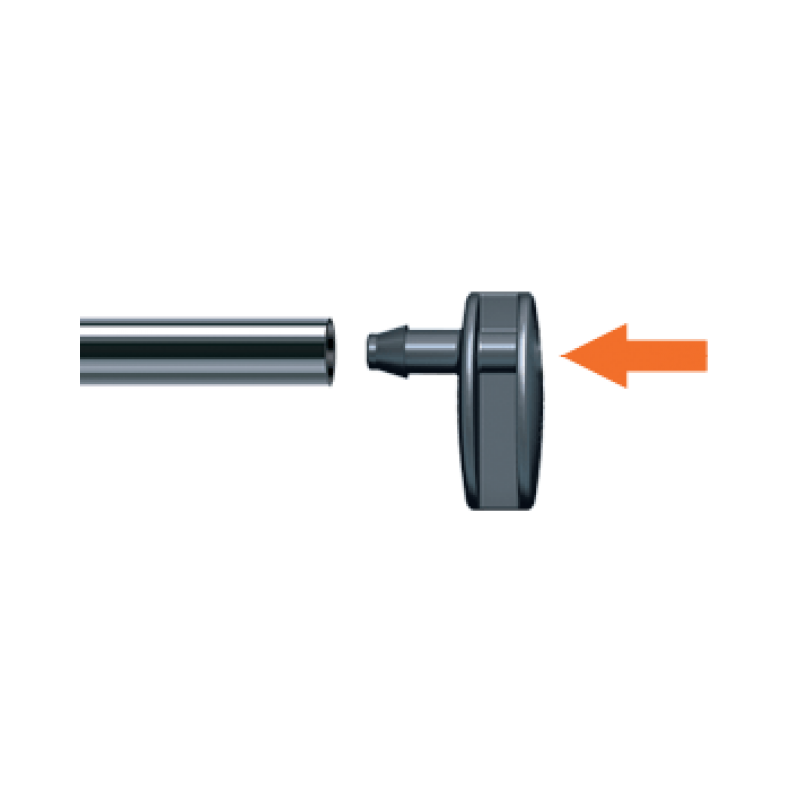 Заглушка 6мм для капельной трубки 1/4" (10шт)
