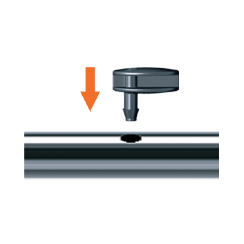 Заглушка 6мм для капельной трубки 1/4" (10шт)
