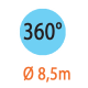 Дождеватель микро 360° 8,5м (5шт)