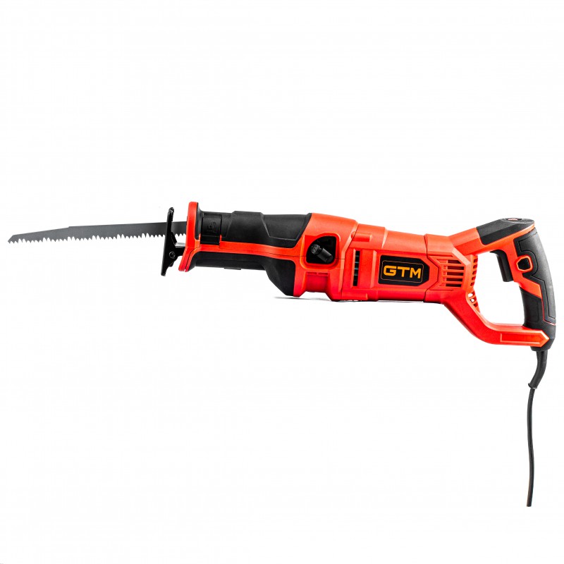 Пила сабельная GTM RS210/1000E 1000Вт,1000-2800х/мин, дерево/кол.мет/сталь - 210/28/10мм