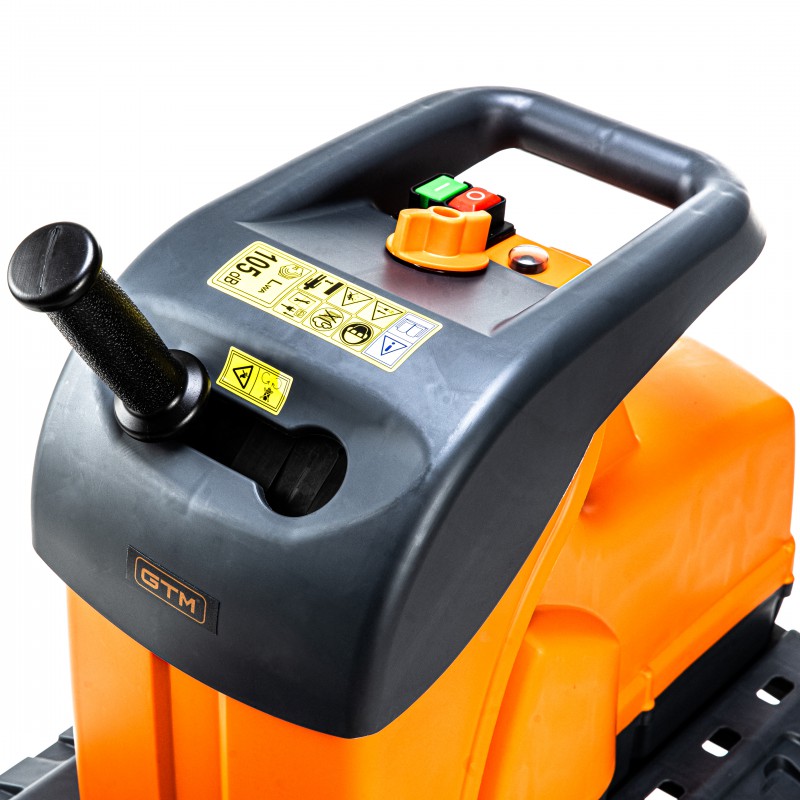 Подрібнювач садовий GTM DS2800/45, 220В, 2800Вт, гілки до 45мм, ножі, контейнер 60л