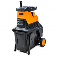 Подрібнювач садовий GTM MS2800/45, 220В, 2800Вт, гілки до 45мм, фреза, контейнер 55л