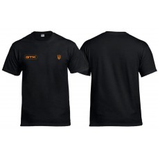 Футболка ХБ чорна розмір XL з логотипом GTM