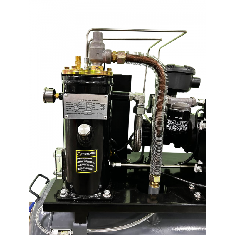 Компресор гвинтовий рес-100л 350л/хв 3кВт 8бар GTM 220В