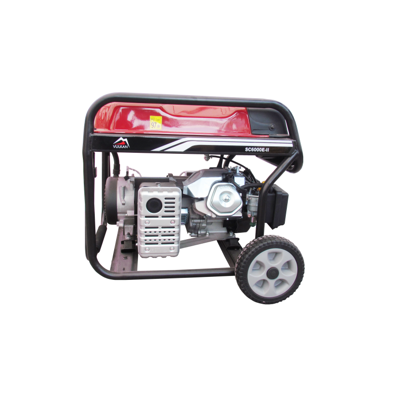 Генераторная установка VULKAN SC6000E-II 1ф 5,0кВт, эл.старт, бак-25л, колеса