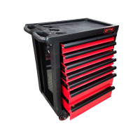 Візок інструментальний GTM (тумба) на колесах 7 відділень, центр. замок, лоток