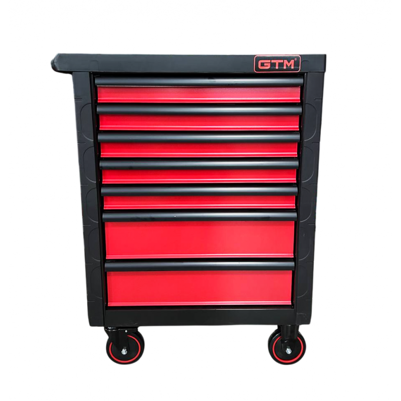 Візок інструментальний GTM (тумба) на колесах 7 відділень, центр. замок, лоток