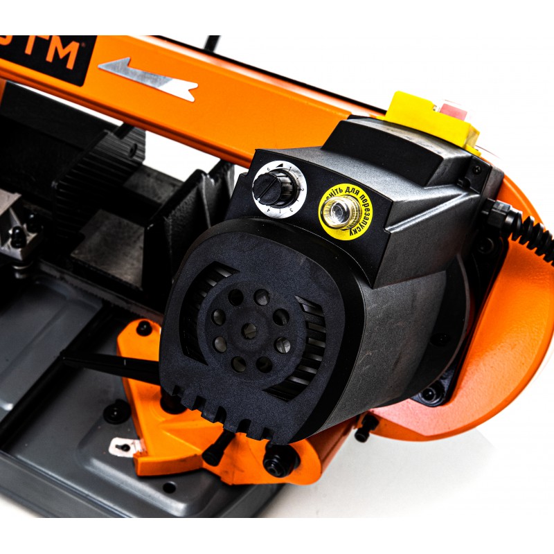 Верстат стрічкопильний GTM GFW 4013 230В 400Вт макс.різ 90/45градус d125/80мм швид.полотна 38-80м/хв