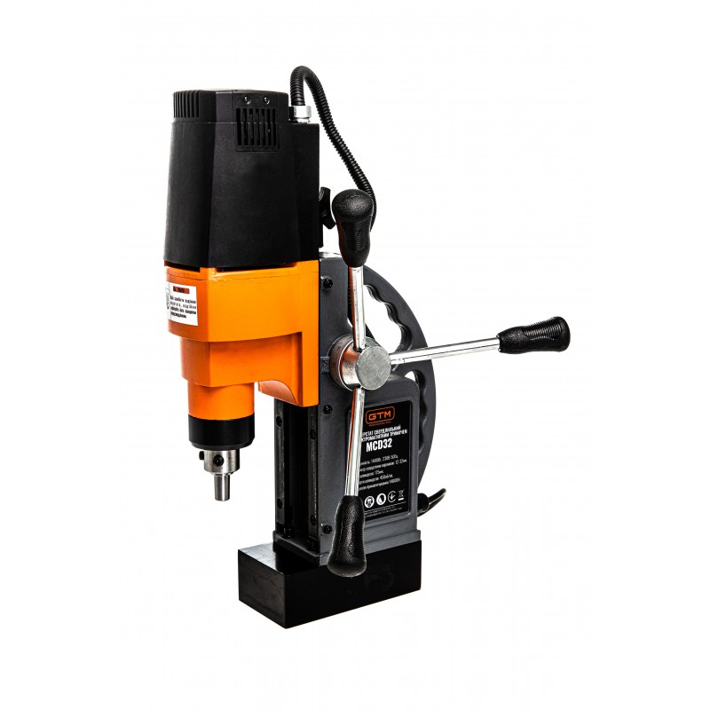 Верстат свердлильний з електромагнітним тримачем 1400Вт GTM MCD32 450 об/хв.