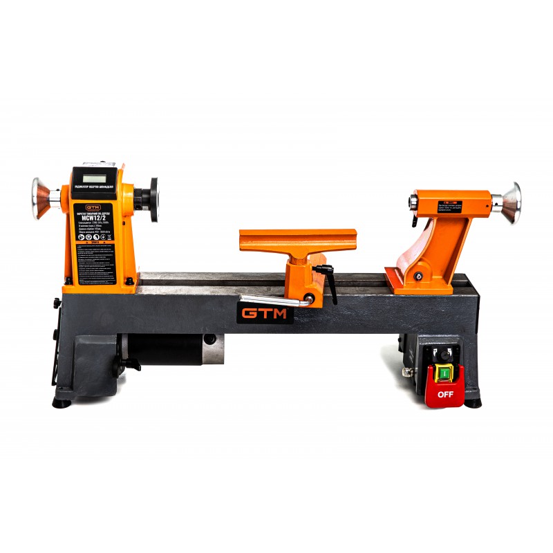 Токарний верстат по дереву з регулюванням GTM MCW12/2 0,55кВт 230В