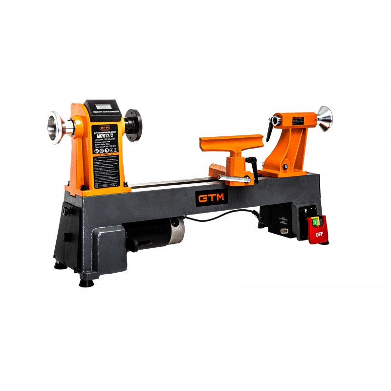 Токарний верстат по дереву з регулюванням GTM MCW12/2 0,55кВт 230В