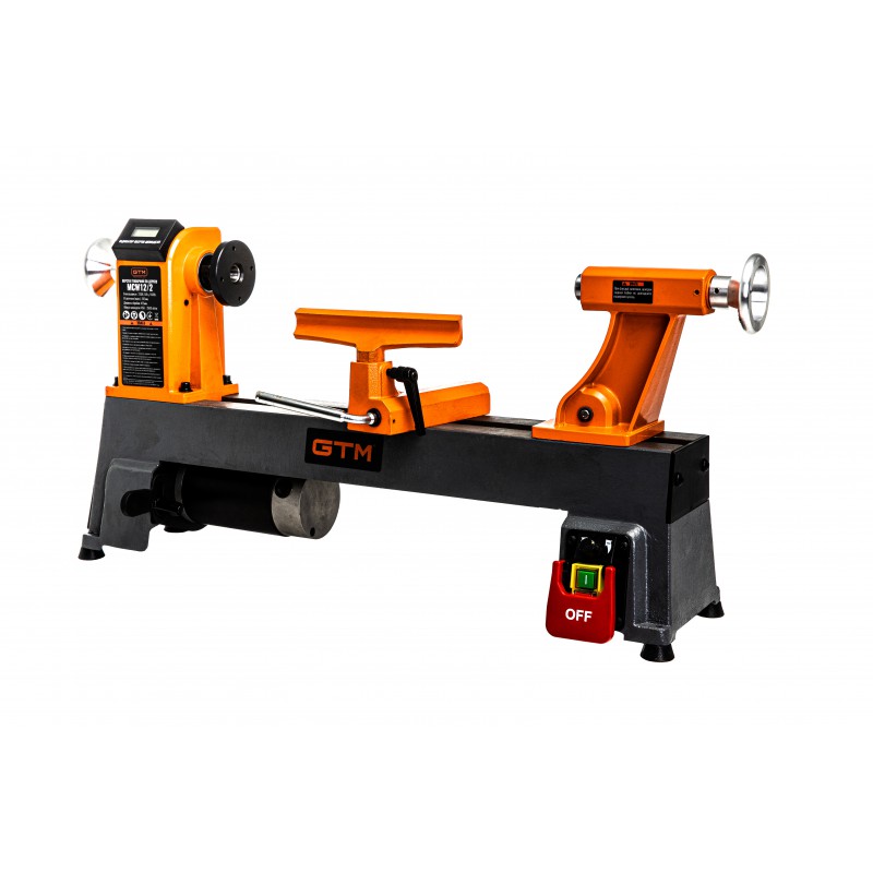 Токарний верстат по дереву з регулюванням GTM MCW12/2 0,55кВт 230В